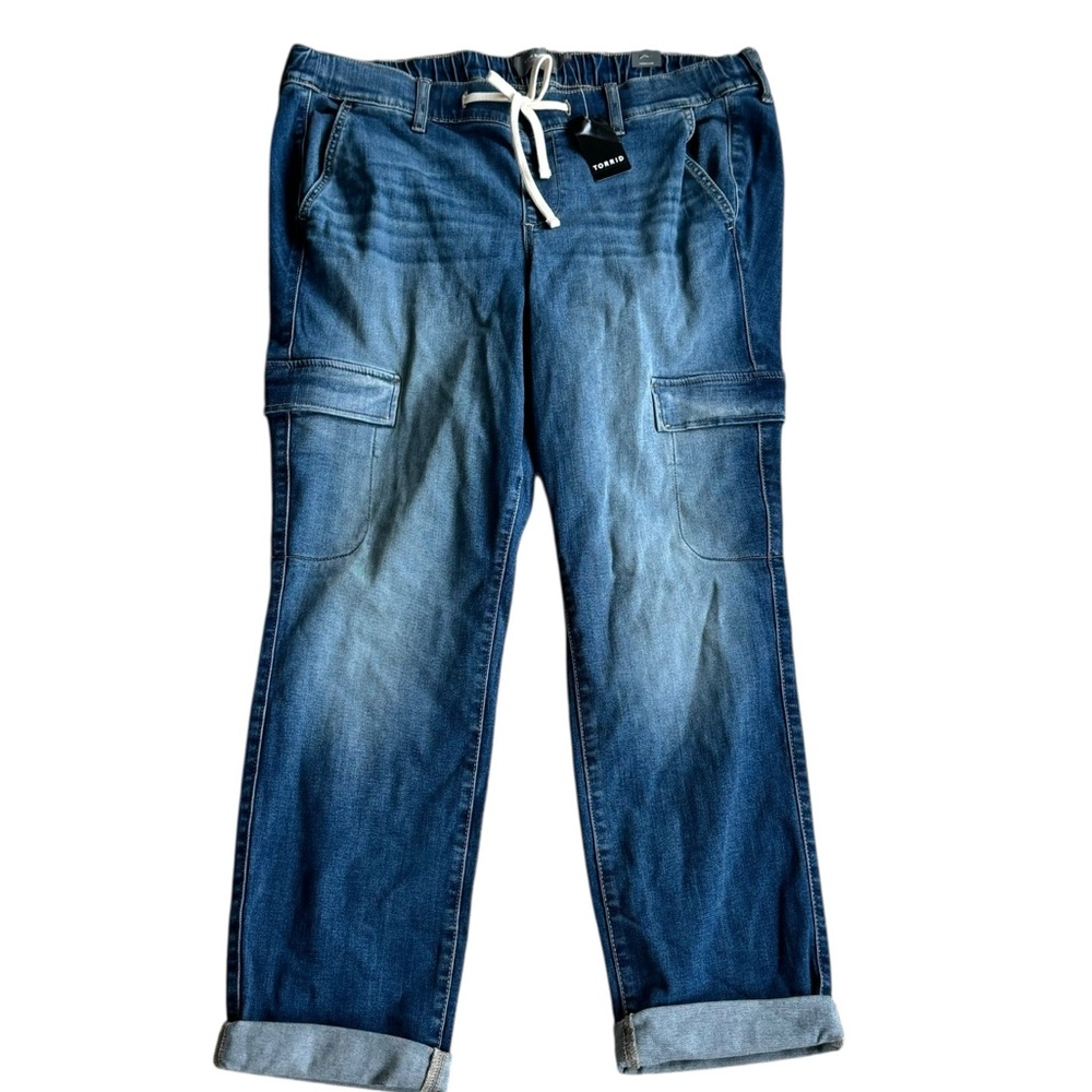 Torrid Blue Cargo Pants with Classic Style Size 1R